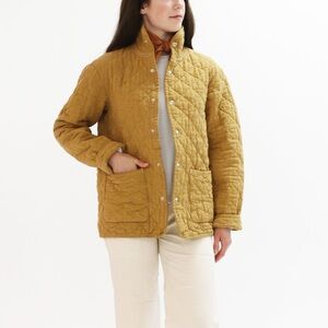 Women's Quilted Linen Utility Jacket